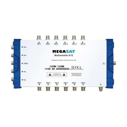 Megasat 0600205 multinterruttore satellitare 5 ingressi 12 uscite