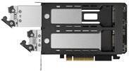 ICY Dock ToughArmor MB842MP-B - Mobiles Speicher-Rack - 2 x Schacht entfernbar - M.2 - M.2 NVMe Card - PCIe 4,0 x16 - schwarz & silber - fr ASUS PRIME B650, PRIME TRX40, ROG STRIX B650, TUF GAMING B