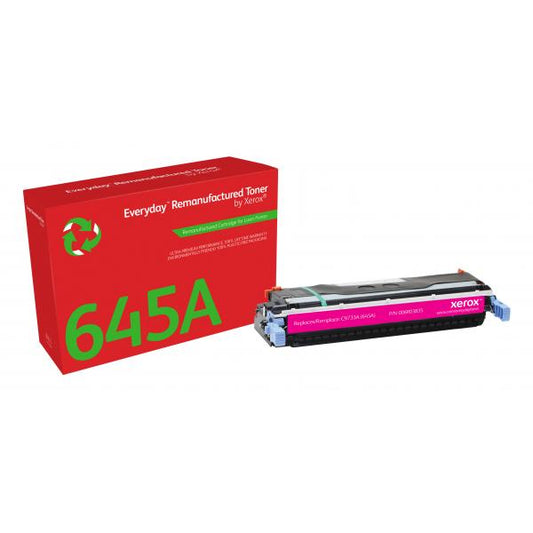 Everyday Toner rigenerato  di Xerox Magenta compatibile con HP 645A [C9733A], Capacit standard (TONER MAGENTA CARTRIDGE - EQUIVALENT TO HP 645A)