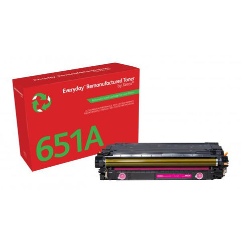 Everyday Toner rigenerato  di Xerox Magenta compatibile con HP 651A 650A 307A [CE343A/CE273A/CE743A], Capacit standard (Everyday - Magenta - compatible - toner cartridge [alternative for: HP 307