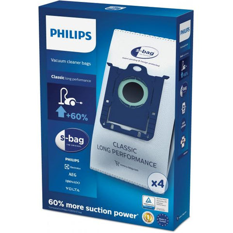 PHILIPS FC8021/03 S-BAG SACCO PER LA POLVERE COMPATIBILE CON TUTTI GLI ASPIRAPOLVERE A CILINDRO PHILIPS E ELECTROLUX GROUP (ELECTROLUX/ VOLTA/ TORNADO/ AEG-ELECTROLUX)
