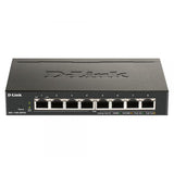 D-Link DGS-1100-08PV2 switch di rete Gestito L2/L3 Gigabit Ethernet (10/100/1000) Supporto Power over Ethernet (PoE) Nero