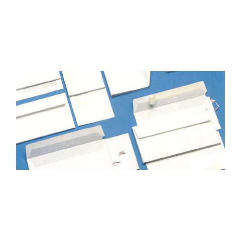 BLASETTI BUSTE DI CARTA CON FINESTRA E STRIP 110X230 mm 80 GR COL. BIANCO CONF 500 Pz.