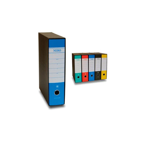 BREFIOCART NERO& REGISTRATORE FORMATO PROTOCOLLO 285X350X80 mm COL. ROSSO CONF 12 Pz.