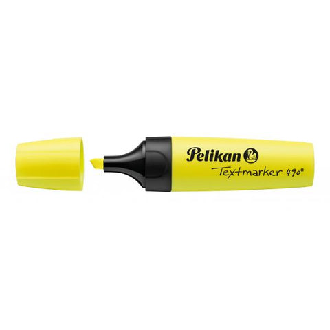 PELIKAN MARCADOR DE TEXTO 490 EVIDENZIATOTE PUNTA A SCALPELLO 1/5 mm GIALLO CONF 10 Pz. 
