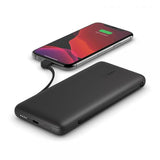 BELKIN BOOSTCHARGE PLUS POWERBANK 10.000MAH PORTA DI RICARICA USB-C CAVO LIGHTNING (MFI) ED USB-C INTEGRATI NERO