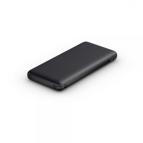 BELKIN BOOSTCHARGE PLUS POWERBANK 10.000MAH PORTA DI RICARICA USB-C CAVO LIGHTNING (MFI) ED USB-C INTEGRATI NERO