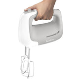 MOULINEX HM450 PREPMIX SBATTITORE ELETTRICO POTENZA DI 450 W 5 VELOCIT REGOLABILI E UN PULSANTE TURBO 2 LAME IN ACCIAIO INOX 2 GANCI IMPASTATORI UTILIZZO CONFORTEVOLE BIANCO E GRIGIO