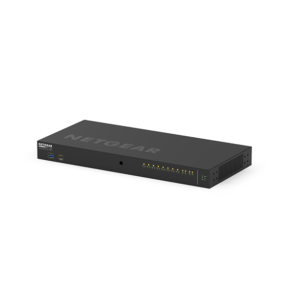 NETGEAR M4250-10G2XF-PoE+ Gestito L2/L3 Gigabit Ethernet [10/100/1000] Supporto Power over Ethernet [PoE] 1U Nero (NETGEAR AV GSM4212PX-100EUS M4250-10G2XF-PoE+ Managed Switch 240W Budget 2 SFP+ AVB)