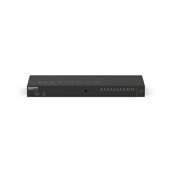NETGEAR M4250-10G2XF-PoE+ Gestito L2/L3 Gigabit Ethernet [10/100/1000] Supporto Power over Ethernet [PoE] 1U Nero (NETGEAR AV GSM4212PX-100EUS M4250-10G2XF-PoE+ Managed Switch 240W Budget 2 SFP+ AVB)