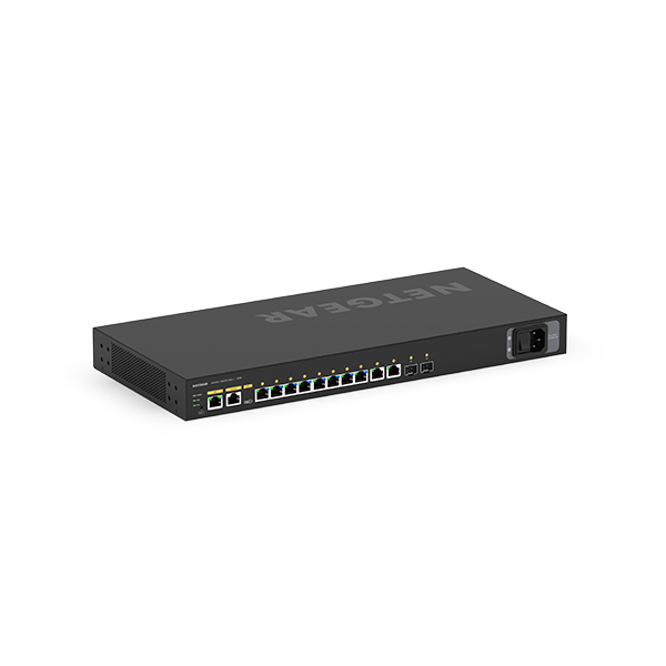 NETGEAR M4250-10G2XF-PoE+ Gestito L2/L3 Gigabit Ethernet [10/100/1000] Supporto Power over Ethernet [PoE] 1U Nero (NETGEAR AV GSM4212PX-100EUS M4250-10G2XF-PoE+ Managed Switch 240W Budget 2 SFP+ AVB)