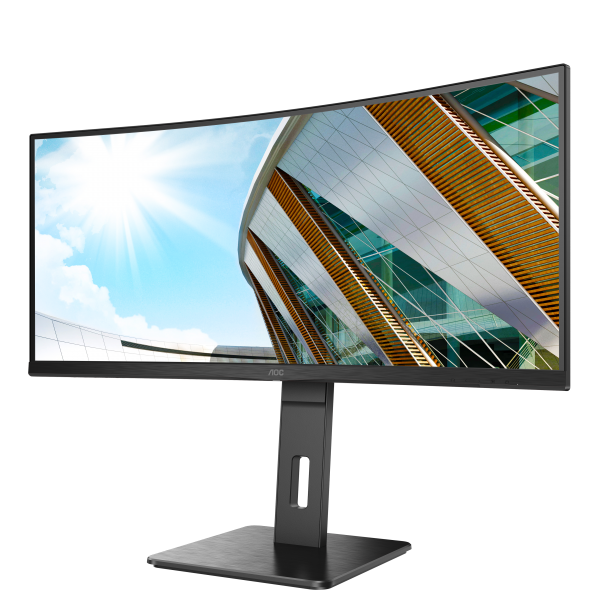 AOC P2 CU34P2A LED display 86,4 cm [34] 3440 x 1440 Pixel Quad HD Nero (AOC CU34P2A - Monitor a LED - curvato - 34 - 3440 x 1440 UWQHD @ 100 Hz - VA - 300 cd/m? - 3000:1 - 1 ms - 2xHDMI, DisplayPort