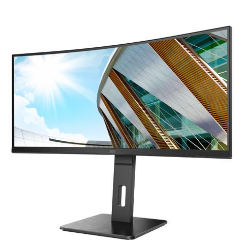 AOC P2 CU34P2A LED display 86,4 cm [34] 3440 x 1440 Pixel Quad HD Nero (AOC CU34P2A - Monitor a LED - curvato - 34 - 3440 x 1440 UWQHD @ 100 Hz - VA - 300 cd/m? - 3000:1 - 1 ms - 2xHDMI, DisplayPort