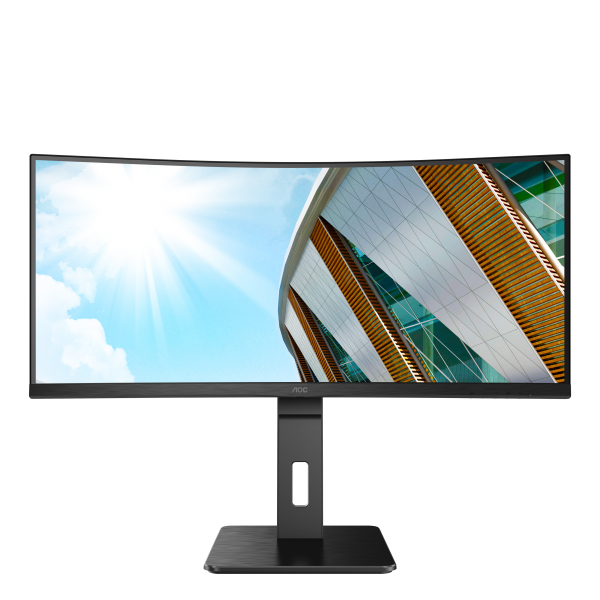 AOC P2 CU34P2A LED display 86,4 cm [34] 3440 x 1440 Pixel Quad HD Nero (AOC CU34P2A - Monitor a LED - curvato - 34 - 3440 x 1440 UWQHD @ 100 Hz - VA - 300 cd/m? - 3000:1 - 1 ms - 2xHDMI, DisplayPort