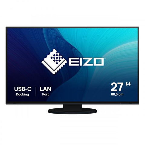 EIZO FLEXSCAN EV2795-BK 27" LED IPS FORMATO 16:9 CONTRASTO 1.000:1 1xHDMI 1xDISPLAY PORT 1xUSB COLORE NERO GARANZIA ITALIA