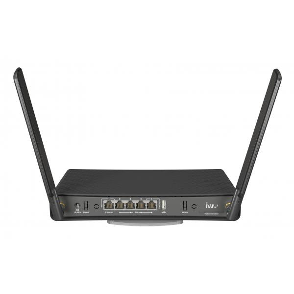 Mikrotik hAP ac router wireless Dual-band (2.4 GHz/5 GHz) Gigabit Ethernet Nero