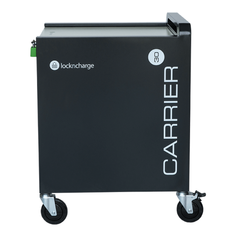 LocknCharge Carrier 30 Carrello per la gestione dei dispositivi portatili Nero, Blu, Verde, Metallico (Carrier 30 Mk5 Cart for Devices less than 13in - UK)