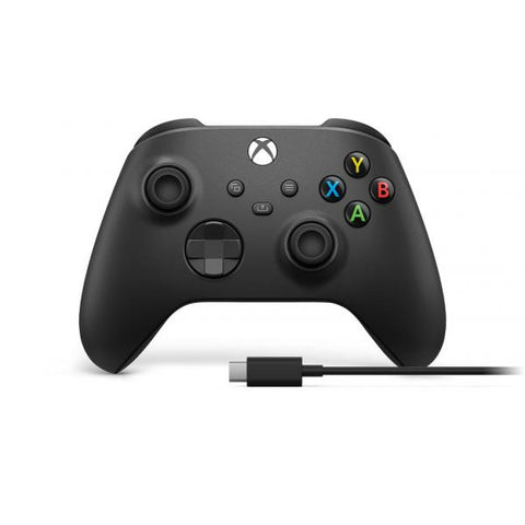 Microsoft Xbox Wireless Controller + USB-C Cable Nero Gamepad Analogico/Digitale PC, Xbox One, Xbox One S, Xbox One X, Xbox Series S, Xbox Series X (Microsoft Xbox Wireless Controller + U)