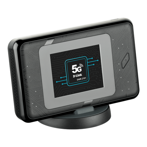 D-Link DWR-2101 dispositivo di rete cellulare Modem di rete cellulare (5G Wi-Fi 6 Mobile Hotspot AX1800Built-in AX1800 Wi-Fi 6 USB-C port Nano SIM card slot 2.4 inch color LCD touchscreen 5260 mAh Li