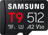 Samsung T9 microSDXC Speicherkarte 512 GB UHS-I bis 200 MB/s Lesen/130 MB/s Schreiben (MB-MH512T/WW)