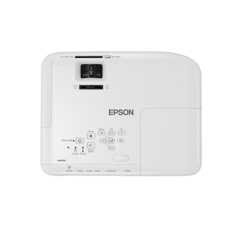 EPSON EB-W06 VIDEOPROIETTORE 3LCD PANNELLO RGB LCD 3.700 LUMEN RISOLUZIONE WXGA 1280X800 CONTRASTO 16.000:1 PROIEZIONE FINO 320" HDMI VGA USB WHITE