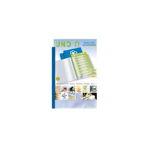 SEI ROTA UNO TI PORTALISTINI IN PP 250X350MM A4 12 BUSTE COL. BLU