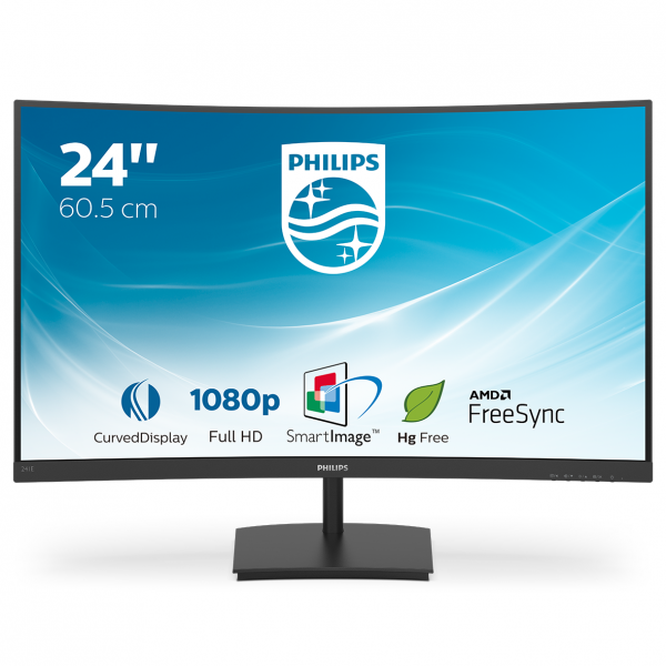 MONITOR PHILIPS 23,6VA VGA HDMI 4MS CURVO PHILIPS 241E1SC/00