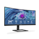 Philips E Line 346E2CUAE/00 Monitor PC 86,4 cm (34") 3440 x 1440 Pixel Wide Quad HD+ LCD Nero
