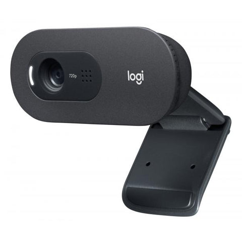 Logitech C505 Webcam HD - Videocamera USB Esterna 720p HD per Desktop o Laptop con Microfono a Lunga Portata, Compatibile con PC o Mac (C505 webcam 1280 x 720 pixels - USB Black C505, 1280 x 720 - pi