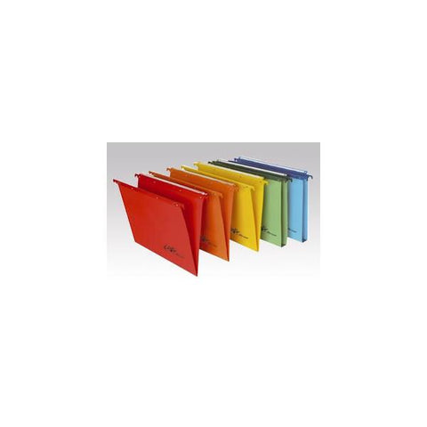 BERTESI JOKER CARTELLE SOSPESE PER CASETTO IN CARTONCINO ECOLOGICO INTERASSE 398MM FONDO A V ARANCIO CONF 25 Pz.