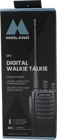 Midland D10 Digitales DMR446 Funkgert (8011869206504)