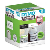 DYMO Durable Bianco Etichetta per stampante autoadesiva (Dymo 2112287 LW Durable Extra Large Shipping label 104mm x 159mm Black on White)