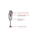 Unold M 200 Frullatore ad immersione 200 W Cromo