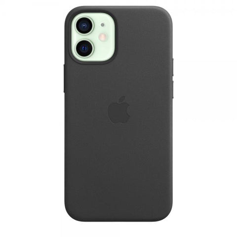 Apple Custodia MagSafe in pelle per iPhone 12 mini - Nero (Apple Leather Case with MagSafe for iPhone 12 Mini black)