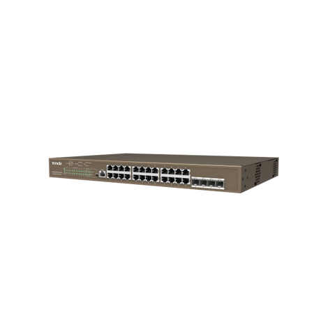 TENDA SWITCH L3 MANAGED POE 24 PORTE GIGABIT + 4 SFP 410W