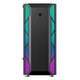 ITEK VERTIBRA X210 CASE MIDDLE TOWER GAMING ATX MICRO ATX MINI-ITX PANNELLO LATERALE IN VETRO TEMPERATO 2xUSB 3.0 1x12CM VENTOLA ARGB BLACK
