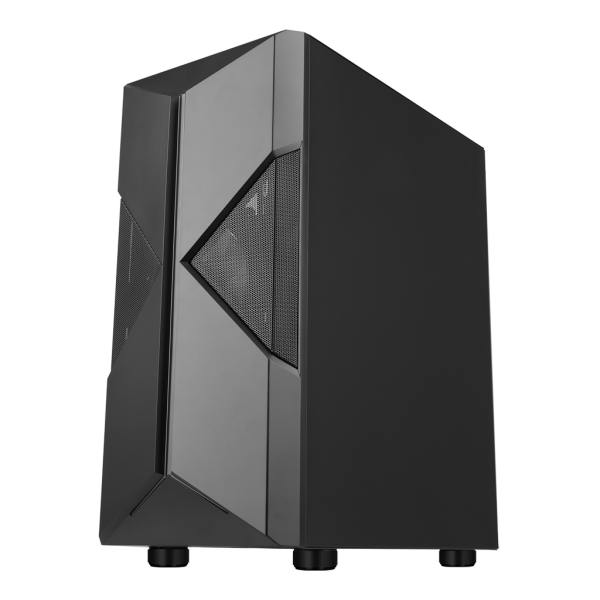 ITEK SPACIRC XO MIDDLE TOWER GAMING ATX MICRO ATX MINI-ITX PANNELLO LATERALE IN VETRO TEMPERATO FRONTALE ABS E TRAFORATO 2xUSB 3.0 2x12CM VENTOLE ARGB BLACK