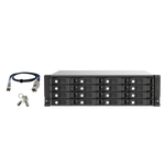 QNAP TL-R1620SEP STORAGE CHASSIS RACK 3U 16BAY HDD/SSD 2.5"/3.5" INTERFACCIA SAS-3/SATA III COLORE NERO/GRIGIO