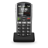 Emporia SiMPLiCiTY 5,08 cm (2") 90 g Nero, Argento Telefono per anziani
