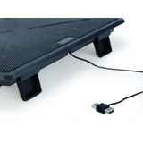 CONCEPTRONIC 1-FAN LAPTOP COOLING PAD PAD DI RAFFREDDAMENTO PER NOTEBOOK FINO A 15.6" 1 VENTOLA NERO