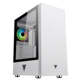 CASE ITEK M.TOWER "VERTIBRA S210W" GAMING 2*USB3, 12CM FAN ARGB, TRASP WIND, WHITE EDITION - ITGCAVS210W