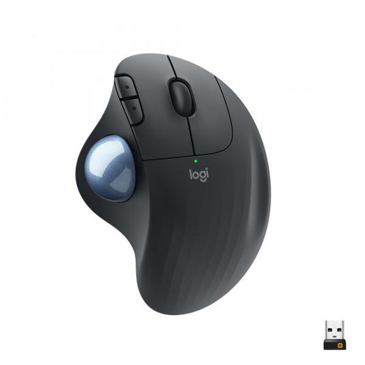 LOGITECH ERGO M575 MOUSE TRACKBALL WIRELESS ERGONOMICO NERO