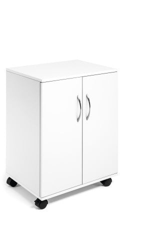 Durable 311502 armadietto per ufficio (Durable Multi Function Storage Trolley 74x53cm Closed with Doors White - 311502 DD)