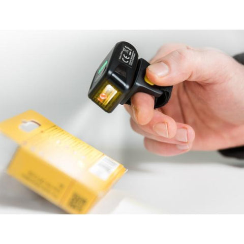 DeLOCK Ring Barcode Scanner 1D and 2D with 2.4 GHz or Bluetooth Lettore di codici a barre indossabile 1D/2D CMOS Nero
