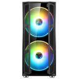 ITEK MAJES 20 EVO CASE FULL TOWER ATX PANNELLO LATERALE E FRONTALE IN VETRO TEMPERATO 2XUSB 2.0 2xUSB 3.0 2x20CM VENTOLE ARGB BLACK