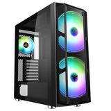 ITEK MAJES 20 EVO CASE FULL TOWER ATX PANNELLO LATERALE E FRONTALE IN VETRO TEMPERATO 2XUSB 2.0 2xUSB 3.0 2x20CM VENTOLE ARGB BLACK