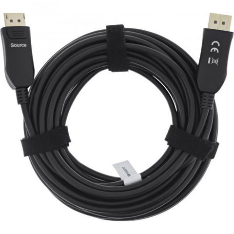 *** InLine Cavo DisplayPort 1.4 AOC, 8K4K, nero, 25m