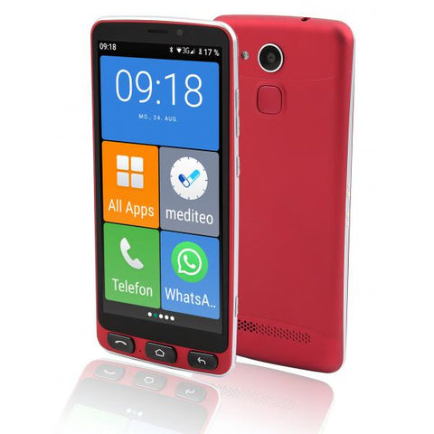 Olympia Neo 14 cm (5.5") Doppia SIM Android 10.0 4G USB tipo-C 2 GB 16 GB 2400 mAh Nero, Rosso