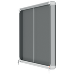 Nobo 1915336 bacheca per appunti Interno Grigio Alluminio (Nobo 1915336 8 x A4 Premium+ lockable Notice Board with Grey Felt)
