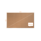 Nobo 1915415 bacheca per annunci Bacheca fissa Marrone Sughero (Nobo 1915415 Impression Pro 890x500mm Widescreen Cork Notice Board)